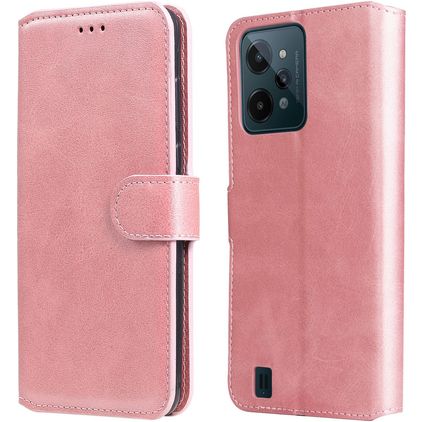 Mobigear Wallet Realme C31 Hülle Klapphülle Geldbörse - Roségold