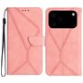 Mobigear Stitch iPhone 17 Pro Max Hülle Klapphülle Geldbörse - Pink