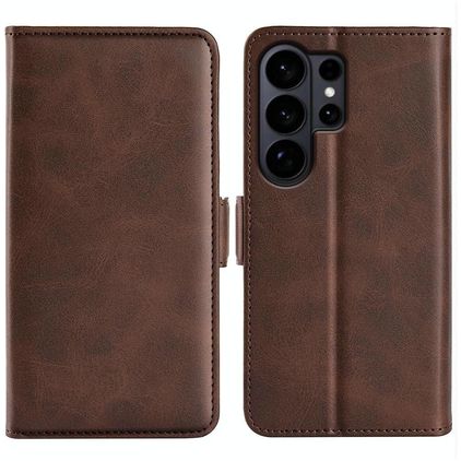 Mobigear Slim Magnet Samsung Galaxy S26 Ultra Hülle Klapphülle Geldbörse - Braun