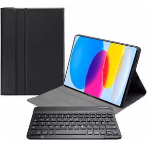 Mobilize Detachable Bluetooth Keyboard iPad 10 (2022) Hülle QWERTZ Bluetooth Tastatur Klapphülle - Schwarz