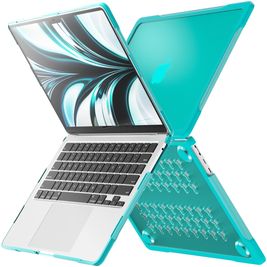 Mobigear Shockproof Pro MacBook Air 13 Zoll (2022-2025) Hardcase Hülle MacBook Case - Grün - Model A2681 / A3113 / A3240