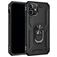 Mobigear Armor Ring iPhone 12 Mini Hülle Hardcase Backcover Stoßfest mit Ringhalter - Schwarz