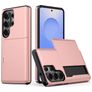Mobigear Card Samsung Galaxy S26 Ultra Hülle Hardcase Backcover Stoßfest mit Kartenhalter - Roségold