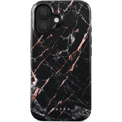 Burga Tough iPhone 16 Plus Hülle Hardcase Backcover Stoßfest - Rose Gold Marble
