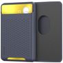 Mobigear Pocket Silikon Kartenetui - 2 Karten - MagSafe Kompatibel - Blau