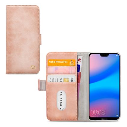 Mobilize Elite Gelly Huawei P20 Lite (2019) Hülle Klapphülle Geldbörse - Soft Pink