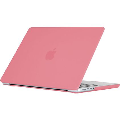 Mobigear Cream Matte MacBook Pro 14 Zoll (2021-2026) Hardcase Hülle MacBook Case - Pink - Model A2442 / A2779 / A2918 / A2992 / A3401 / A3112 / A3434 / A3427 / A3426