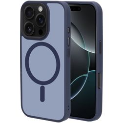 Mobiparts Hardcover iPhone 16 Pro MagSafe Hardcase Backcover - Satin Blue