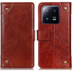 Mobigear Ranch Xiaomi 13 Hülle Klapphülle Geldbörse - Braun