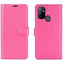 Mobigear Classic OnePlus Nord N100 Hülle Klapphülle Geldbörse - Magenta