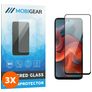 Mobigear Premium Motorola Moto G34 Panzerglas Gehärtetes Glas Displayschutz - Hüllenfreundlich - Schwarz (3er Pack)