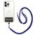 Mobigear Lanyard Universal-Handykette einstellbar - Weiß / Rot / Marineblau