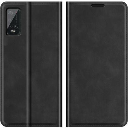 Mobigear Retro Slim Wiko Power U20 Hülle Klapphülle Geldbörse - Schwarz