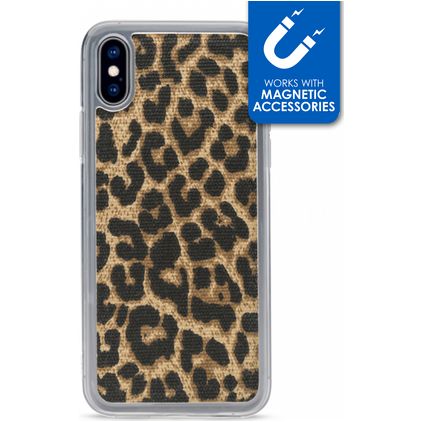 My Style Magneta iPhone X Hülle Flexibles TPU Backcover - Leopard