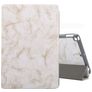 Mobigear Tri-Fold Marble iPad 8 (2020) Hülle Klapphülle + Stifthalter - Weiß