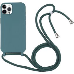 Mobigear Lanyard iPhone 16 Pro Max Silikon Handykette - Grün
