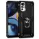Mobigear Armor Ring Motorola Moto G22 Hülle Hardcase Backcover Stoßfest mit Ringhalter - Schwarz