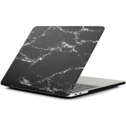 Mobigear Marble MacBook Pro 16 Zoll (2021-2026) Hardcase Hülle MacBook Case - Schwarz - Model A2485 / A2780 / A2991 / A3186 / A3428 / A3429
