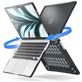 Mobigear Shockproof Pro MacBook Air 13 Zoll (2022-2025) Hardcase Hülle MacBook Case - Schwarz - Model A2681 / A3113 / A3240