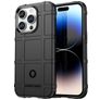 Mobigear Rugged Shield iPhone 15 Pro Max Hülle Flexibles TPU Backcover Stoßfest - Schwarz