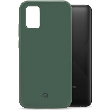 Mobilize Rubber Gelly Samsung Galaxy A02s Hülle Flexibles TPU Backcover - Matt Green