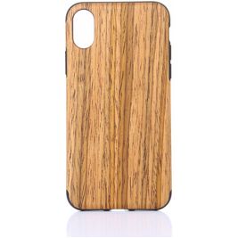 Mobigear Nature iPhone XS Max Hülle Flexibles TPU Backcover - Teak