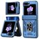 Mobigear Armor ring Samsung Galaxy Z Flip 6 Hülle Hardcase Backcover Stoßfest mit Ringhalter - Blau