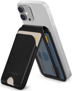 Mobilize Magnet Card Kartenetui - 5 Karten - MagSafe Kompatibel - Schwarz