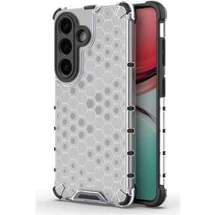 Mobigear Honeycomb Samsung Galaxy S26 Hülle Hardcase Backcover Stoßfest - Weiß