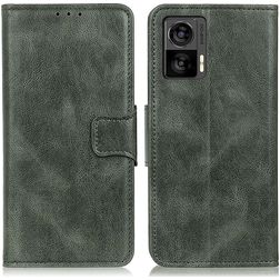 Mobigear Classy Motorola Edge 30 Neo Hülle Klapphülle Geldbörse - Grün