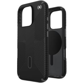 Speck Presidio2 Grip iPhone 16 Pro MagSafe Hülle Hardcase Backcover Stoßfest - Schwarz