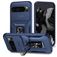 Mobigear Armor Ring Cam Slide Google Pixel 9 Pro XL Hülle Hardcase Backcover Stoßfest mit Ringhalter und Kamera Slider - Blau