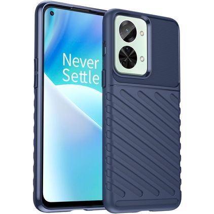 Mobigear Groove OnePlus Nord 2T 5G Hülle Flexibles TPU Backcover - Blau