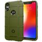 Mobigear Rugged Shield Motorola One Power Hülle Flexibles TPU Backcover Stoßfest - Grün