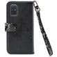 Mobilize Gelly Zipper Samsung Galaxy A71 Hülle Abnehmbare 2in1 Clutch - Schwarz