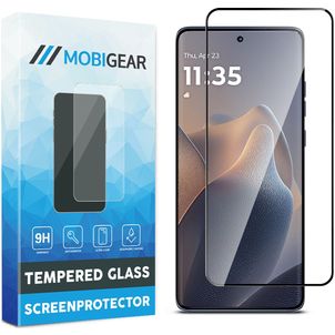 Mobigear Premium Motorola Edge 60 Fusion Panzerglas Gehärtetes Glas Displayschutz - Hüllenfreundlich - Schwarz