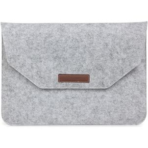 Mobigear Envelope Filz Laptop Sleeve (max 25 cm x 37 cm) Laptop Hülle - Grau