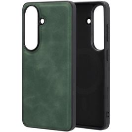 Mobiparts Classic Samsung Galaxy S26 MagSafe Hülle TPU,Kunstleder Backcover - Emerald Green