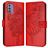 Mobigear Butterfly Nokia G42 Hülle Klapphülle Geldbörse - Rot