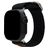 Mobilize Elastic Nylon Apple Watch Armband Elastisches Band - 42/41/40/38 mm - Schwarz