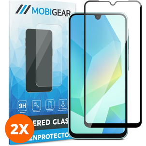 Mobigear Premium Samsung Galaxy A17 Panzerglas Displayschutz - Hüllenfreundlich - Schwarz (2er Pack)