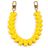 Mobigear Kunststoff Heart Verstellbare Universal-Handykette - Sunshine Yellow