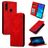 Mobigear Retro Slim Huawei P Smart Plus (2019) Hülle Klapphülle - Rot