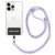 Mobigear Lanyard Universal-Handykette einstellbar - Lila / Weiß