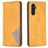 Mobigear Rhombus Slim Samsung Galaxy A56 Hülle Klapphülle - Cognac