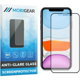 Mobigear Premium iPhone 11 Pro Max Panzerglas Gehärtetes Glas Displayschutz Anti-Glare - Hüllenfreundlich - Schwarz
