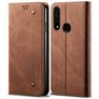 Mobigear Denim Slim OPPO A31 Hülle Klapphülle Geldbörse - Braun