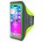 Mobiparts Comfort Fit Handyhalterung Joggen iPhone 17 Sporthülle Neopren Sportarmband - Grün