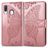 Mobigear Butterfly Samsung Galaxy A40 Hülle Klapphülle Geldbörse - Roségold
