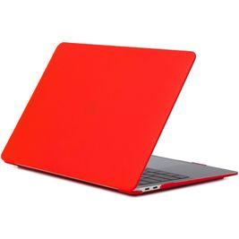 Mobigear Matte MacBook Air 13 Zoll (2018-2020) Hardcase Hülle MacBook Case - Rot - Model A1932 / A2179 / A2337